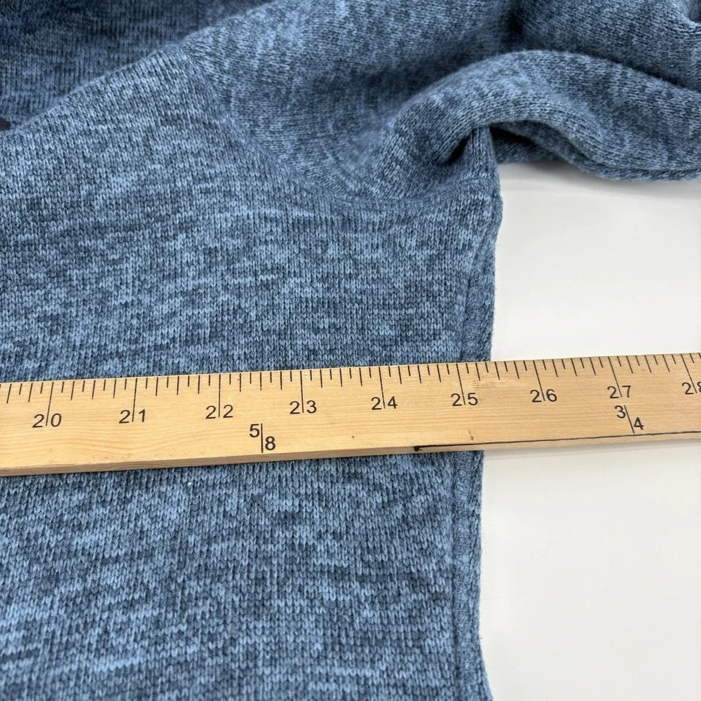 Eddie‎ Bauer Pullover Mens X-Large 1/4 Zip Fleece Sweater Jacket Pocket Blue